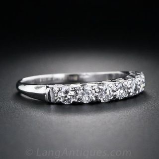 Mid-Century Diamond Wedding Band
