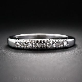 Mid-century Diamond Wedding Band