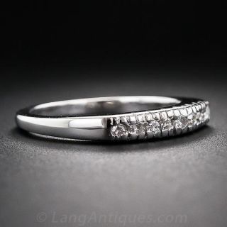 Mid-century Diamond Wedding Band