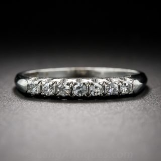 Mid-Century Diamond Wedding Band