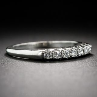 Mid-Century Diamond Wedding Band