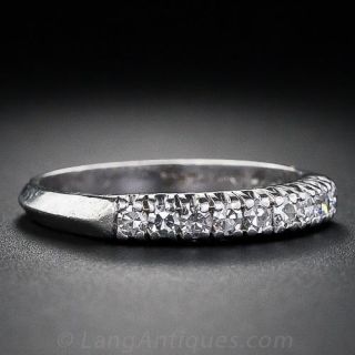 Mid-Century Diamond Wedding Band