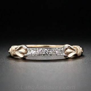 Mid-Century Diamond Wedding Band