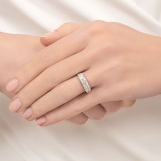 Mid-Century Double-Row Diamond Band 