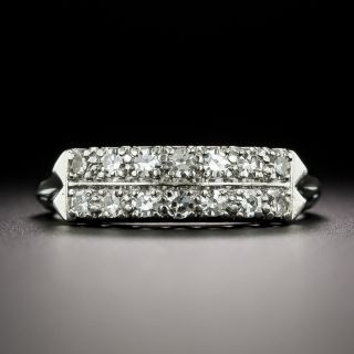 Mid-Century Double Row Diamond Band - 3