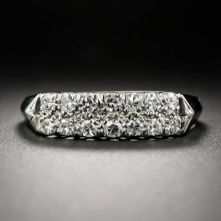 Mid-Century Double Row Diamond Band