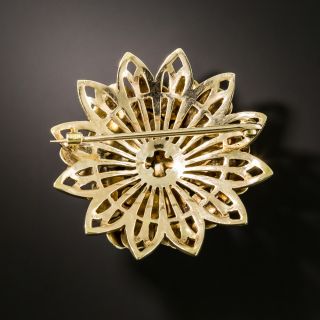 Mid-Century Enamel Flower Pin