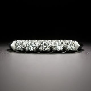 Mid-Century Five-Stone Diamond Band - 2