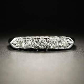 Mid-Century Five-Stone Diamond Wedding Band - 2
