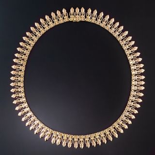 Mid-Century Fringe Necklace - 4