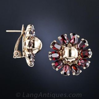 Mid-Century Garnet Earrings