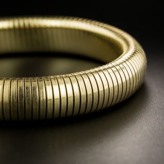 Mid-Century Gas Pipe Flexible Bangle Bracelet  - 1