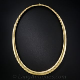 Mid-Century Gaspipe Necklace