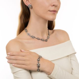 Mid-Century Georg Jensen Sterling Silver Jewelry Suite