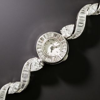 Mid-Century Le Coultre Diamond Bracelet Watch - 2