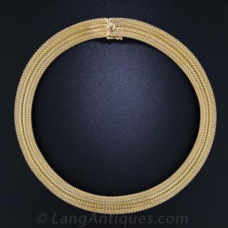 Mid-Century Mesh Necklace