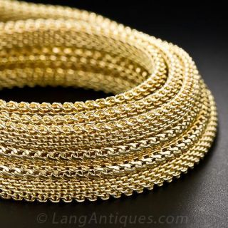Mid-Century Mesh Necklace