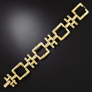 Mid-Century Modern Square Link Bracelet - 2