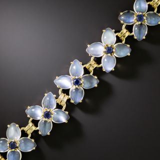 Mid-Century Moonstone and Sapphire* Bracelet - 2