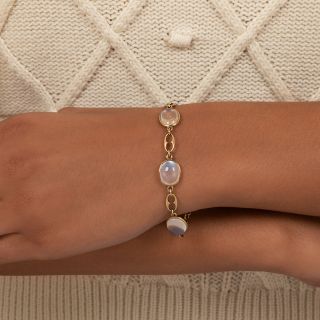 Mid-Century Moonstone Bracelet