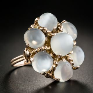 Mid-Century Moonstone Cluster Ring