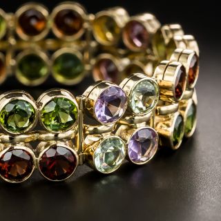 Mid-Century Multi-Gem Bracelet - 2