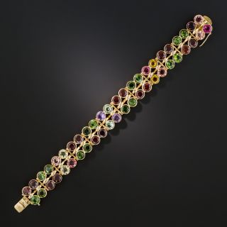 Mid-Century Multi-Gem Bracelet