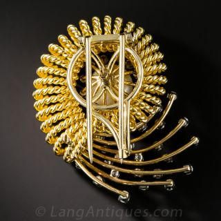 Mid-Century Nautilus Brooch