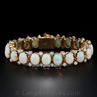 Mid-Century Opal Bracelet