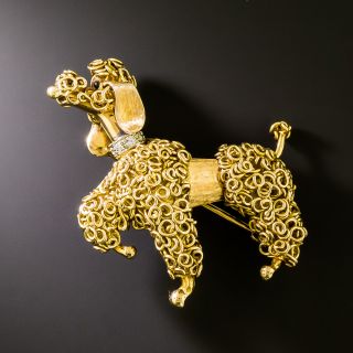 Mid-Century Pampered Poodle Brooch - 2