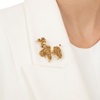 Mid-Century Pampered Poodle Brooch