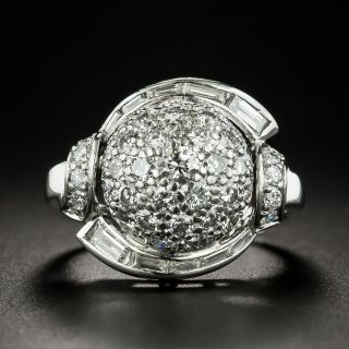 Mid-Century Pavé Diamond Ring - 1