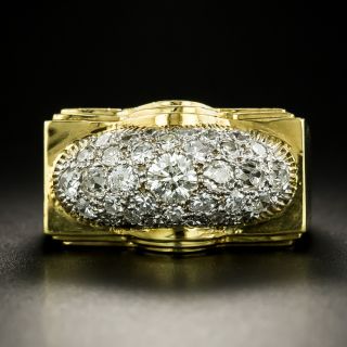 Mid-Century Pavé Diamond Ring - 2