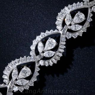 Mid-Century Platinum and Diamond Bracelet