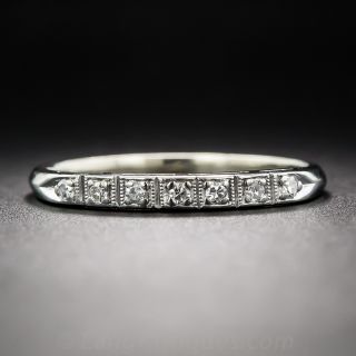 Mid-Century Platinum Diamond Band