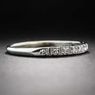 Mid-Century Platinum Diamond Band