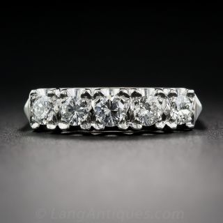 Mid-Century Platinum Diamond Band