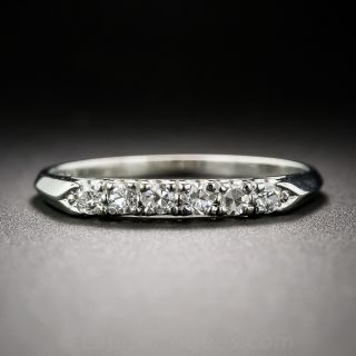 Mid-Century Platinum wedding band