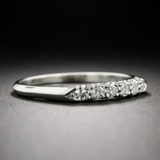 Mid-Century Platinum wedding band
