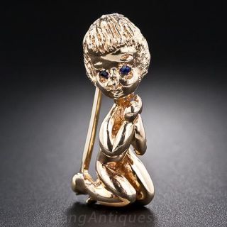Mid-Century Ruser Child Pin