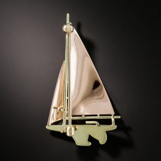 Mid-Century Sailboat Pin