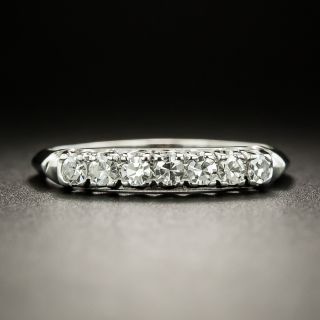Mid-Century Seven-Stone Wedding Band - 1