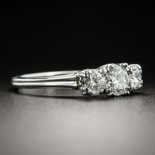Mid-Century Three-Stone Diamond Ring By Jabel