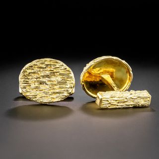 Mid-Century Tiffany & Co. Textured Cufflinks, French