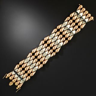 Mid-Century Two-Tone 18K Gold Bracelet - 2