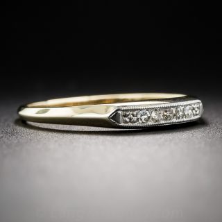 Mid-Century Two-Tone Diamond Band