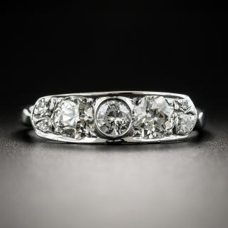 Mid-Century Vintage Diamond Band Ring by Delta - 2
