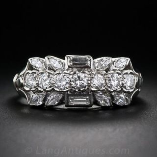 Mid-Century Vintage Diamond Band Ring