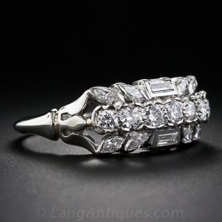 Mid-Century Vintage Diamond Band Ring