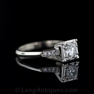Mid-Century Vintage Diamond Engagement Ring
